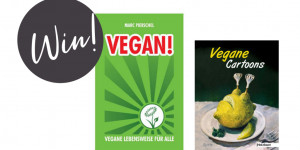 Beitragsbild des Blogbeitrags Give-Away! Gewinnt veganen Lesestoff für den Herbst!