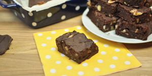 Beitragsbild des Blogbeitrags Vegane Kürbis-Brownies