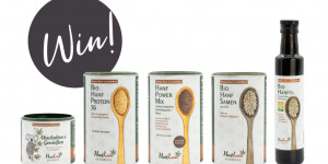 Beitragsbild des Blogbeitrags Give-Away! Gewinnt drei Bio-Hanf Produkt-Sets von Hanfland!