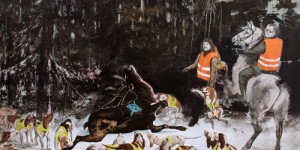 Beitragsbild des Blogbeitrags KUNST HALLT NACH: Herrschaft und Gewalt im Fadenkreuz – Hartmut Kiewerts “Gewährsmänner”