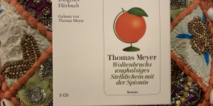 Beitragsbild des Blogbeitrags „Wolkenbruchs waghalsiges Stelldichein mit der Spionin“ (Diogenes Hörbuch) von Thomas Meyer
