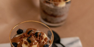 Beitragsbild des Blogbeitrags Peanut Butter Chia Pudding
