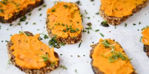 Beitragsbild des Blogbeitrags Roasted Veggie Pate