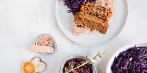 Beitragsbild des Blogbeitrags Linsenbraten zu Weihnachten – glutenfrei, vegan und nussfrei