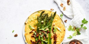 Beitragsbild des Blogbeitrags Kartoffel Tortilla mit Spargel