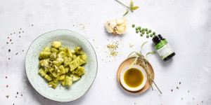 Beitragsbild des Blogbeitrags Algen Kartoffel Gnocchi in Hanf-Salbei-Öl – Anzeige