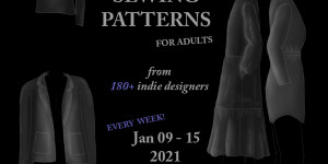 Beitragsbild des Blogbeitrags New Releases of Indie Designers Adult Sewing Patterns [Jan 09 - 15 2021] 