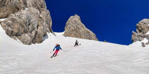 Beitragsbild des Blogbeitrags Skitour auf die Grünsteinscharte, Mieminger Kette, 13.3.2022
