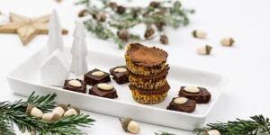 Beitragsbild des Blogbeitrags HEUTE BLEIBT DER OFEN AUS! Gesundes Dattel-Lebkuchen-Konfekt & Müsli-Mango-Pralinen mit Schokolade