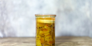 Beitragsbild des Blogbeitrags A neues Pickle: Saure Melonenschalen statt saure Gurken! 