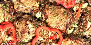 Beitragsbild des Blogbeitrags Butter Chicken auf dem Reisbett