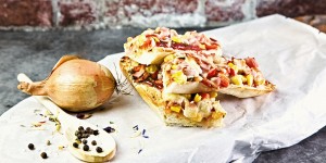 Beitragsbild des Blogbeitrags Baguette im Pizza Style, problemlos einmal anders