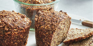 Beitragsbild des Blogbeitrags Rezept Saatenbrot im Glas – vollwertig, vegan, glutenfrei 