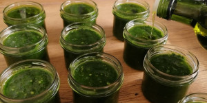 Beitragsbild des Blogbeitrags Mein Bärlauchpesto-Rezept