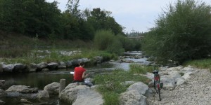 Beitragsbild des Blogbeitrags Das letzte sommerliche Wienflussbild