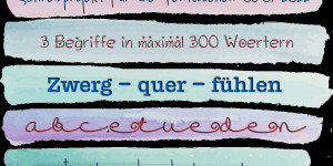 Beitragsbild des Blogbeitrags ABC-Etüde – Nur ein Wort 