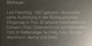 Beitragsbild des Blogbeitrags Skulpturen von Lois Fasching