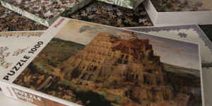 Beitragsbild des Blogbeitrags Freitag 12. Jänner 2024 – ich puzzle, wir puzzeln, die Kücheninsel ist vorübergehend unbenutzbar