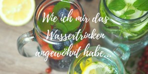 Beitragsbild des Blogbeitrags Wie ich mir das Wassertrinken angewöhnt habe I Infused Water 