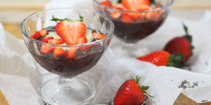 Beitragsbild des Blogbeitrags Schoko-Chia-Pudding I ohne kochen I 4 Zutaten 