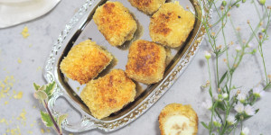 Beitragsbild des Blogbeitrags Bananen Nuggets I herzhaft oder als Dessert