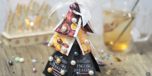 Beitragsbild des Blogbeitrags Tee-Tannenbäumchen I Christbaum zum Verschenken I Last Minute Geschenkidee