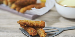 Beitragsbild des Blogbeitrags Panierter Spargel I Fingerfood mit Spargel I super einfach