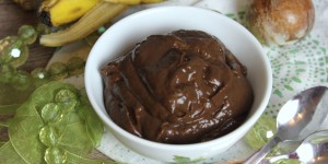 Beitragsbild des Blogbeitrags Gesunder, einfacher Schokoladenpudding 