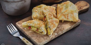 Beitragsbild des Blogbeitrags pikante Golatschen mit Huhn, die Blitz-Mahlzeit für jeden Tag geeignet!
