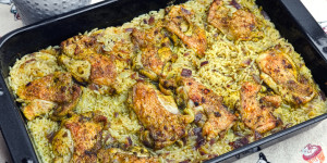 Beitragsbild des Blogbeitrags Butter Chicken auf dem Reisbett, einfach himmlisch und zart, einfach gut!