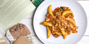 Beitragsbild des Blogbeitrags 5 Rezepte mit Hackfleisch, einfach, schnell und günstig, ehrliche Gerichte für alle!