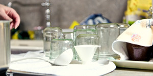 Beitragsbild des Blogbeitrags Fotostrecke Feigen Marmelade mit Feigen aus dem Froster, Genuss in Bildern!