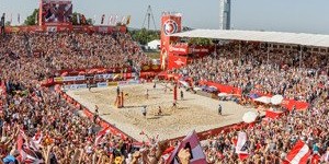 Beitragsbild des Blogbeitrags Rund um den Vienna Major - Beachfeeling in Wien erleben