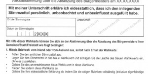 Beitragsbild des Blogbeitrags Die Qual mit der Briefwahl
