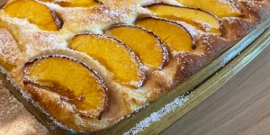 Beitragsbild des Blogbeitrags Topfen-Reis-Auflauf mit Nektarinen