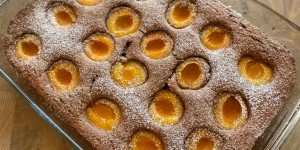 Beitragsbild des Blogbeitrags Schokolade-Marillenkuchen