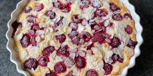 Beitragsbild des Blogbeitrags Himbeer-Clafoutis