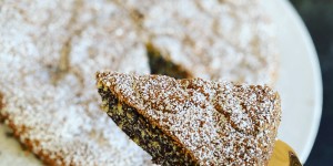 Beitragsbild des Blogbeitrags Mohnkuchen mit Apfel 