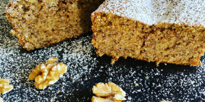 Beitragsbild des Blogbeitrags Schneller Nusskuchen