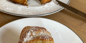 Beitragsbild des Blogbeitrags Mandel-Marmorkuchen