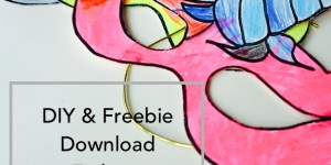 Beitragsbild des Blogbeitrags Einhorn Einladungskarten für den Kindergeburtstag & Maske zum Ausmalen | DIY & Freebie (Download)