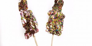 Beitragsbild des Blogbeitrags Rezept | der Kindergeburtstags Hit: Marshmallow Pops in Schokolade 