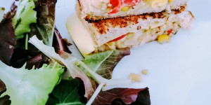 Beitragsbild des Blogbeitrags Kichererbsen-Sandwich (wie Thunfisch) – vegane Rezepte 