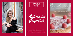 Beitragsbild des Blogbeitrags Autor*innen im Gespräch 11: Raphaela Aigner (Ausnahmsweise Backbuch) 