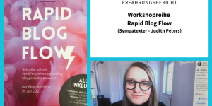 Beitragsbild des Blogbeitrags Erfahrungsbericht Workshop “Rapid Blog Flow” (Sympatexter)