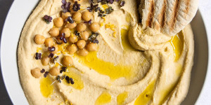 Beitragsbild des Blogbeitrags Schnelles Hummus 