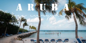 Beitragsbild des Blogbeitrags YOGA & REISEN: Aruba, Karibik – SUP-Yoga, Sunset-Meditation & Hotelyoga am Meer 