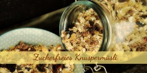 Beitragsbild des Blogbeitrags Zuckerfreies Knuspermüsli