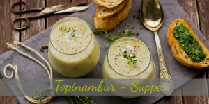 Beitragsbild des Blogbeitrags Herbstsuppe - Topinambur Suppe 