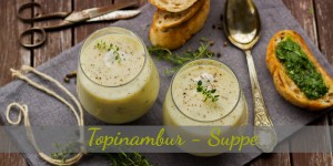 Beitragsbild des Blogbeitrags Herbstsuppe - Topinambur Suppe